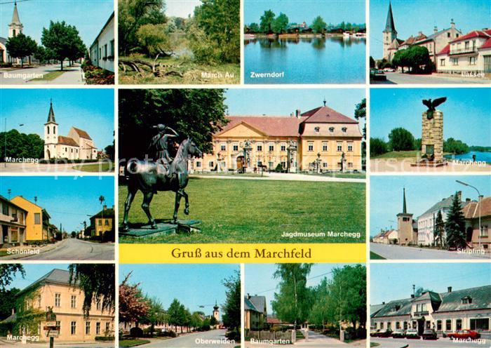 Marchegg Niederoesterreich Baumgarten Kirche Schoenfeld Oberweiden Baumgarten Ma