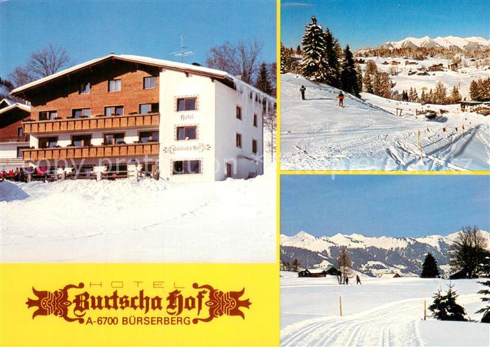 Buerserberg Vorarlberg Hotel Burtscha Hof Winterpanorama