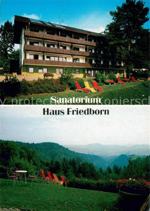 Bad Saeckingen Waerland Sanatorium Haus Friedborn Panorama