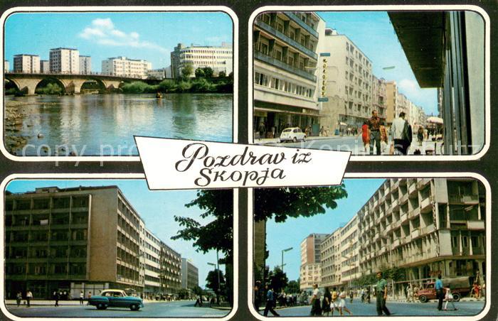 Skopje Skoplje Teilansichten