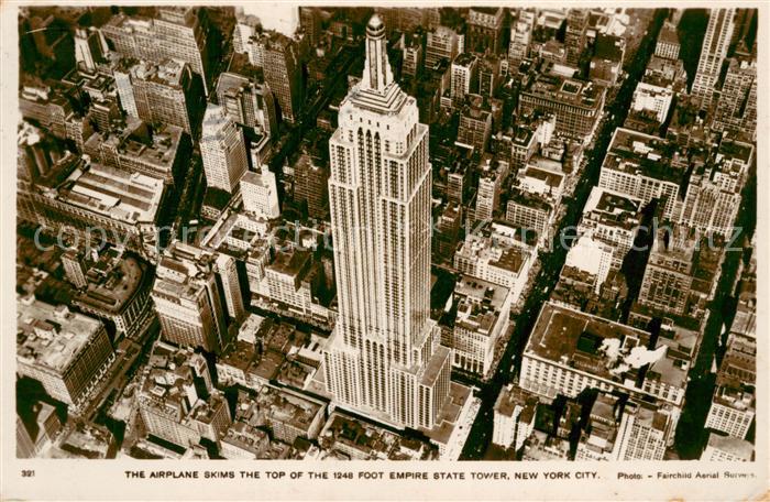 New York City Empire State Tower Aerial view