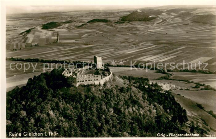 Ohrdruf Ruine Gleichen Fliegeraufnahme