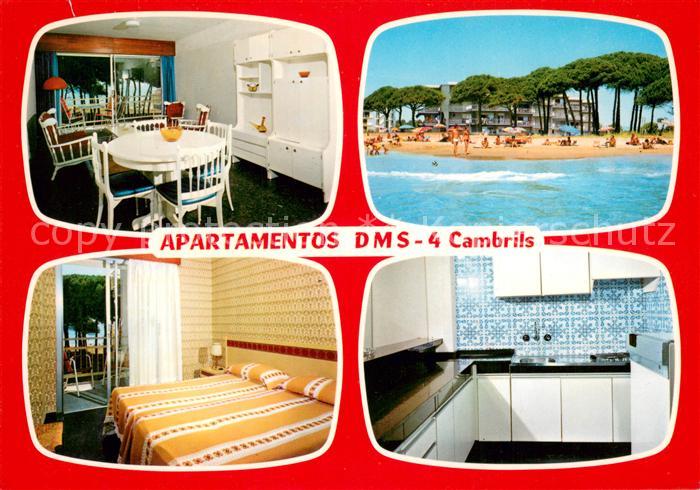 Cambrils Costa Dorada Apartamentos Zimmer Kueche Strand