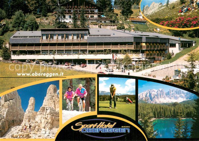 Obereggen Suedtirol Sporthotel Obereggen Felsformation Radfahren Golf Panorama