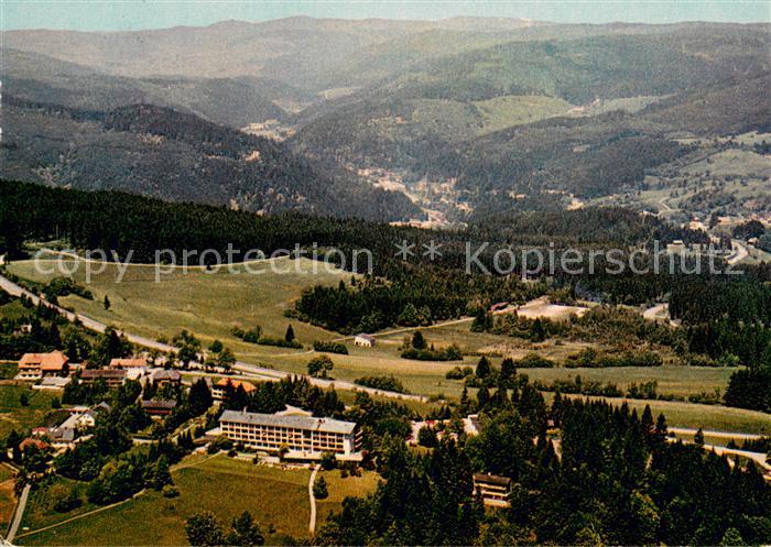 Hoechenschwand Schwarzwald BW Fliegeraufnahme mit Schwarzwald Hoehensanatorium