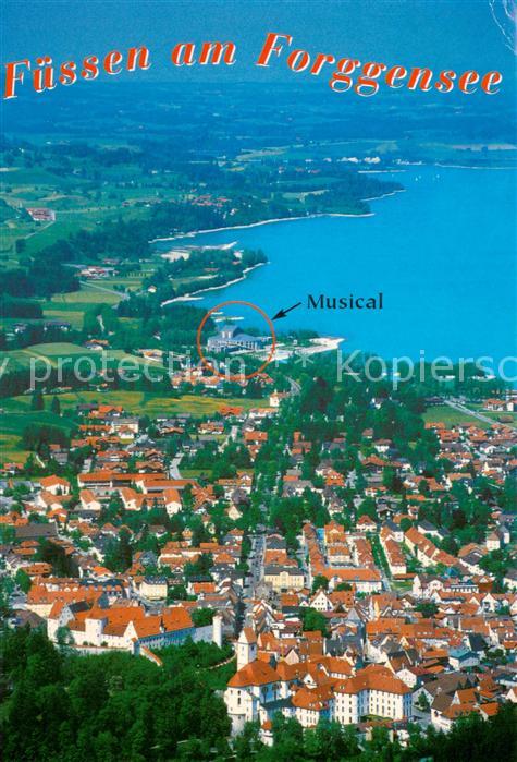 Fuessen Forggensee Fliegeraufnahme