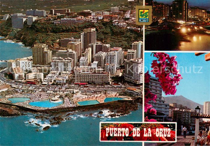 Puerto-de-la-Cruz Diversos aspectos Fliegeraufnahme
