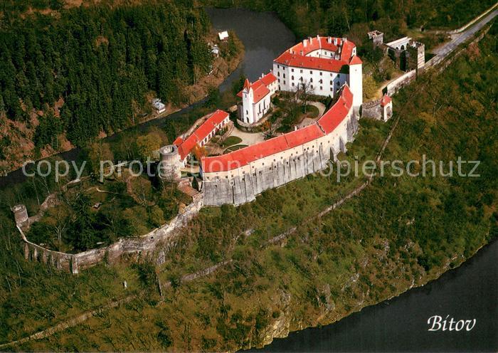 Bitov Czechia Burg Fliegeraufnahme