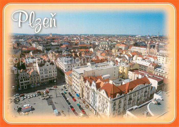 Plzen Pilsen Fliegeraufnahme