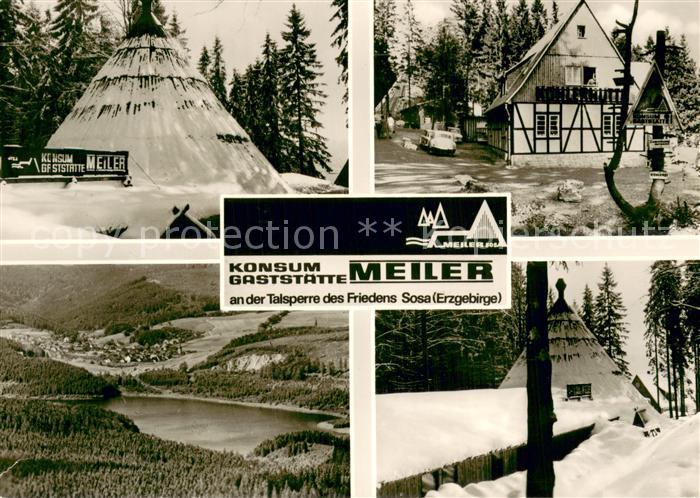 Sosa Erzgebirge Konsum Gaststaette Meiler an der Talsperre des Friedens