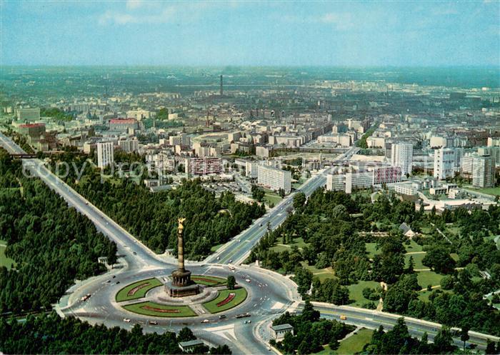 Tiergarten Berlin Siegessaeule und Hansviertel