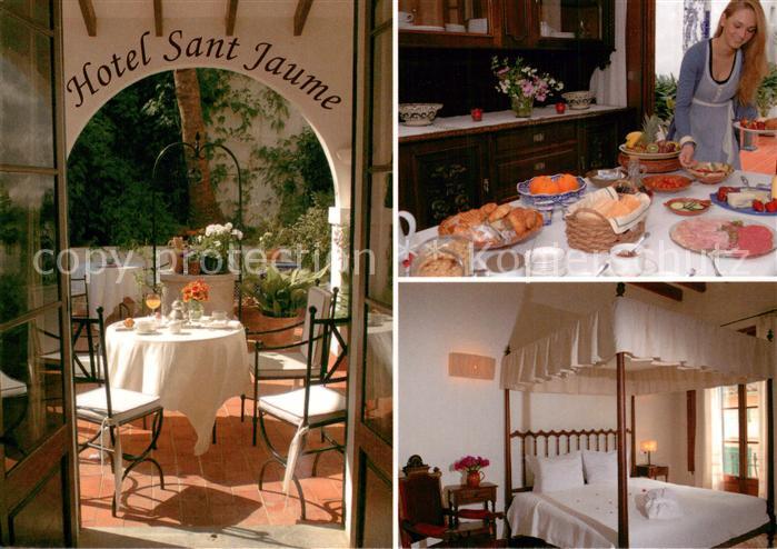 Correos Balearen Hotel Sant Jaume Fruehstuecksraum Zimmer