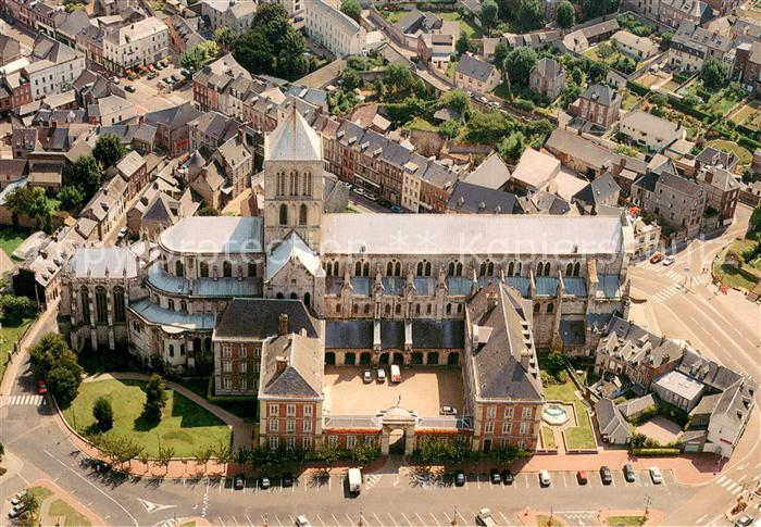 Fecamp 76 Eglise abbatiale de la Sainte Trinite Vue aerienne
