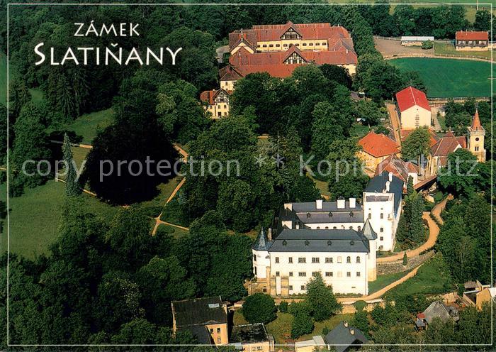 Slatinany Statni Zamek Slatinany Fliegeraufnahme