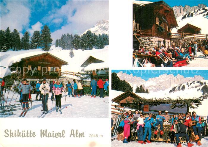 Latemar Restaurant Skihuette Maierl Alm Terrasse