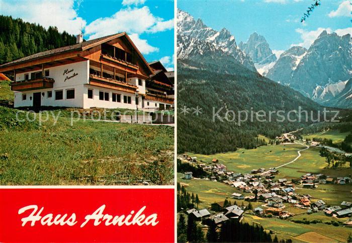 Sexten Sesto Suedtirol Haus Arnika Panorama