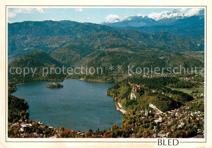 Bled V Ozadju Triglav Fliegeraufnahme