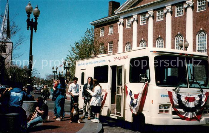 Boston Massachusetts The new Blood Pressure Screening Van at Harvard Square
