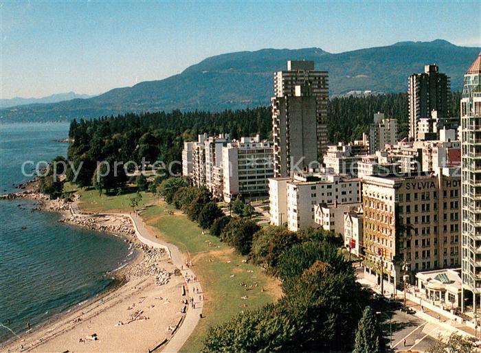 Vancouver BC Canada Sylvia Hotel on English Bay Beach