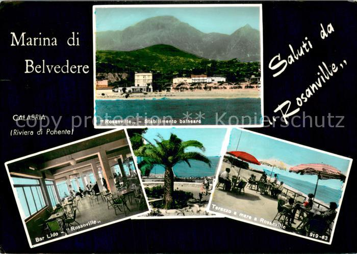 Marina di Belvedere Rosanville Stabilimento balneare Bar Lido Terazzo a mare Riv