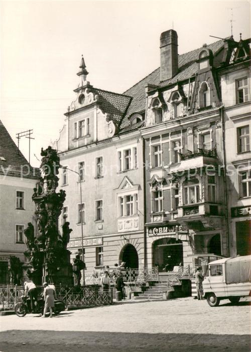 Bystrzyca Klodzka Kamieniczki w Rynku Haeuserpartie am Marktplatz Brunnen