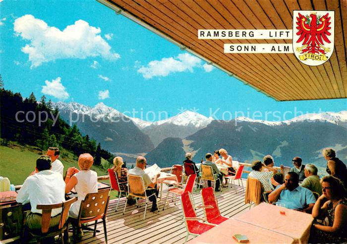 Hippach Bergrestaurant Sonnalm Sonnenterrasse am Ramsberg Alpenpanorama