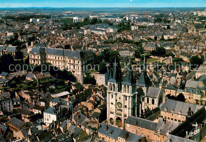 Blois 41 Eglise Saint Nicolas Chateau vue aérienne