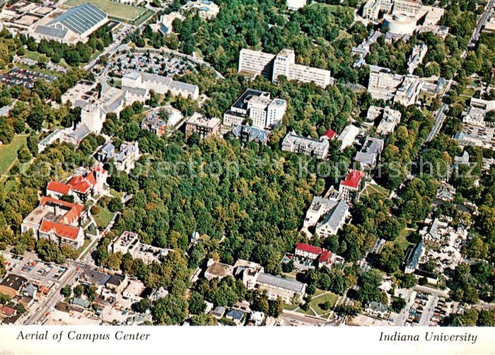 Bloomington Indiana Campus Center Indiana University aerial view