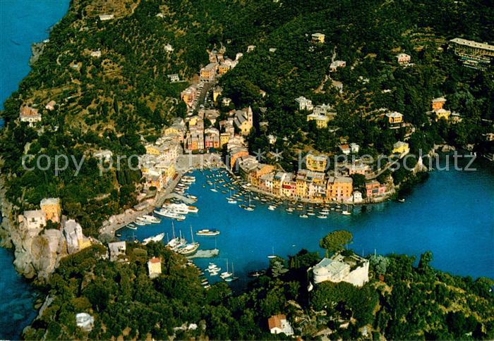 Portofino Liguria Insenatura vista dall aereo Bucht Hafen