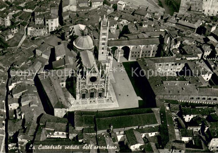 Siena La Cattedrale veduta dall aeroplano