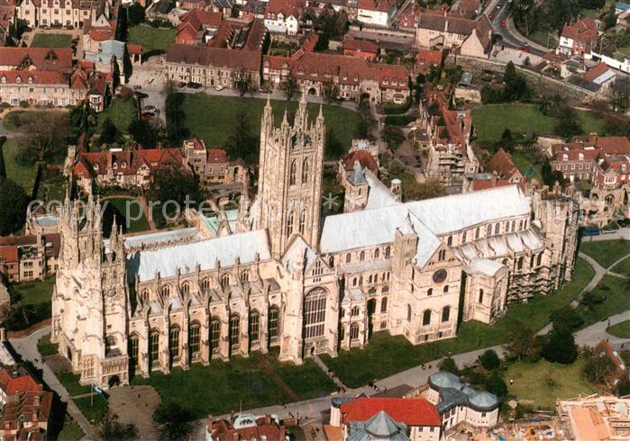 Canterbury Kent Cathedral aerial view