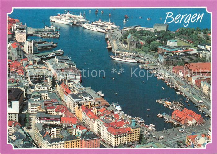 Bergen Norwegen Hafen Faehren