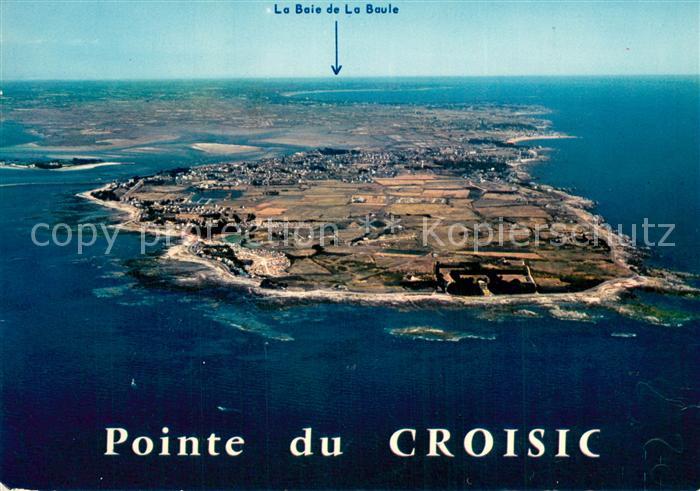 Le Croisic Pointe du Croisic Presqu ile au fond la Baie de la Baule vue aérienne