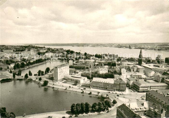 KIEL  CITY Panorama Am kleinen Kiel Kupfertiefdruck