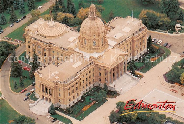 Edmonton Alberta Aerial view of Legislative Building