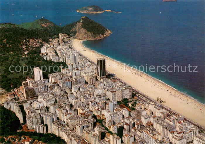 Rio de Janeiro Aerial view of Copacabana beach