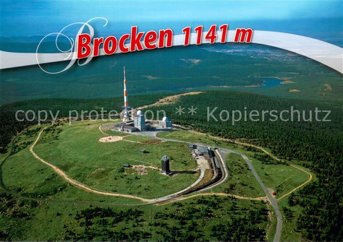 Brocken Harz Fliegeraufnahme