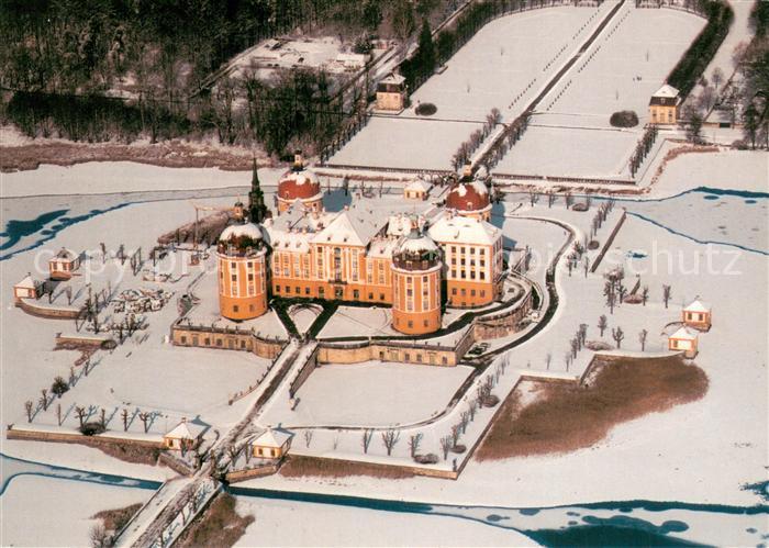 Moritzburg Sachsen Jagdschloss von August dem Starken im Winter