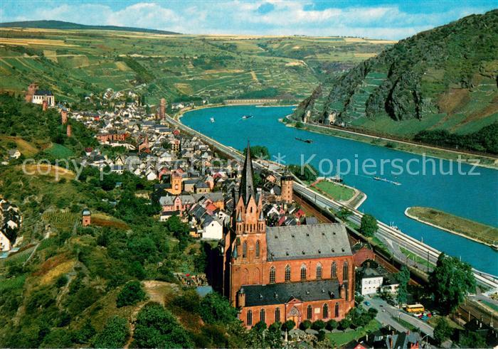 Oberwesel Rhein Panorama Kirche