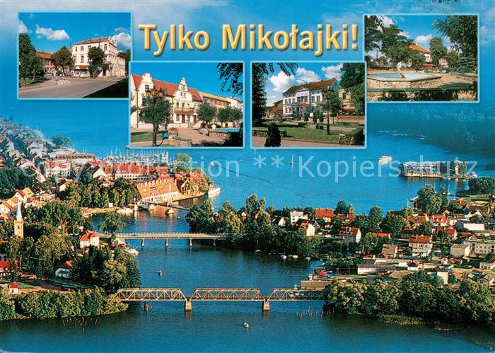 Mikolajki PL Teilansichten Fliegeraufnahme