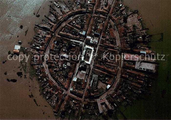 Mexcaltitan Lagoon on the Pacific coast aerial view