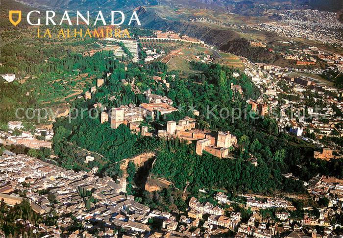 Granada Andalucia La Alhambra vista aérea