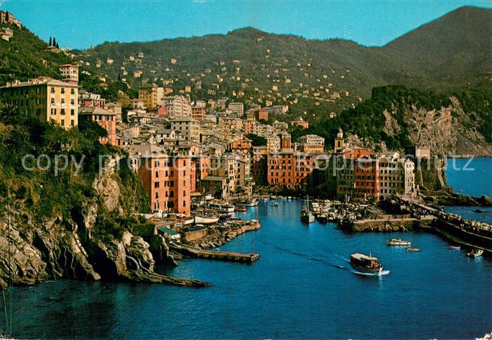 Camogli Panorama Hafen Kueste