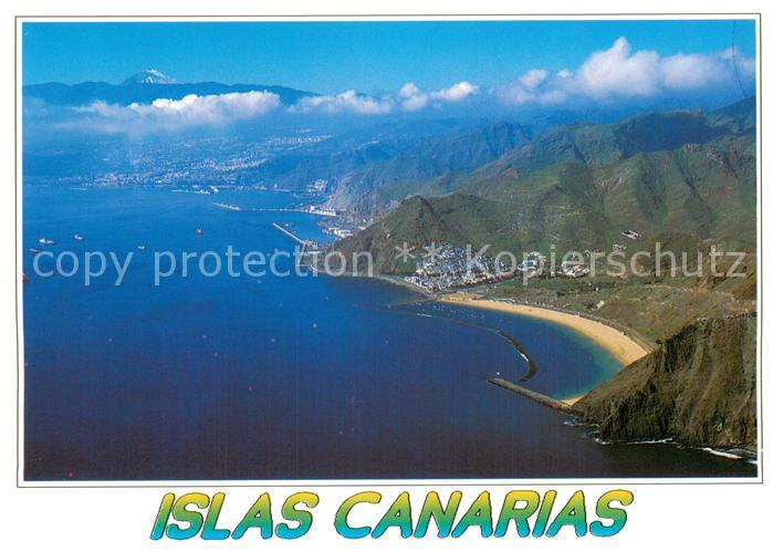 Playa de Las Teresitas Vista aérea