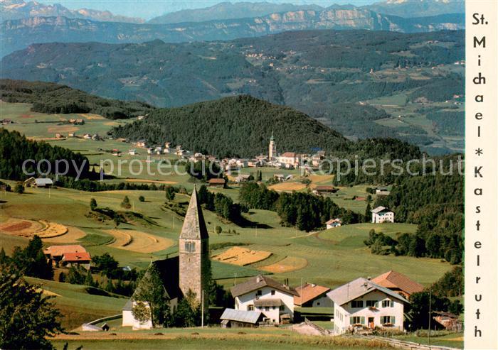 Kastelruth Suedtirol St Michael Kirche Panorama