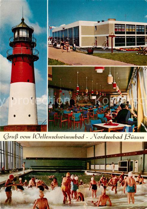 Buesum Nordseebad Leuchtturm Wellenschwimmbad Speisesaal