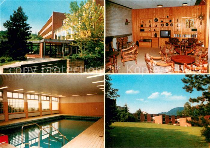 Zorge Muetterkurheim Gastraum Hallenbad Bungalows