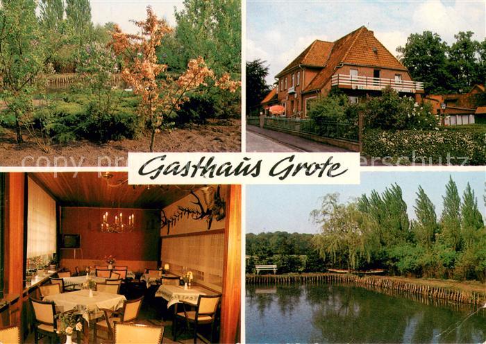 Barnstedt Lueneburg Gasthaus Grote Gaststube Garten Weiher