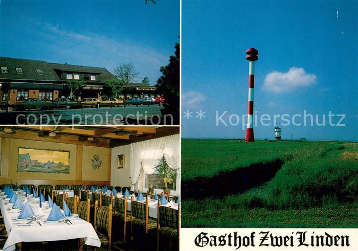 Hoerne Balje Gasthof Zwei Linden Speisesaal Leuchtturm