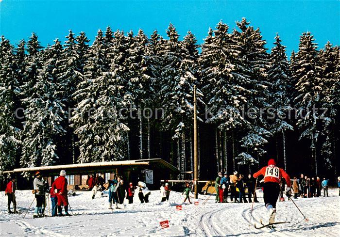 Eisenbach Schwarzwald Panoramaspur Hochebene mit Skihuette
